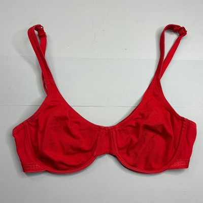 Victoria Secret Bra 34B Cotton Blend Unlined Underwire Adjustable Strap
