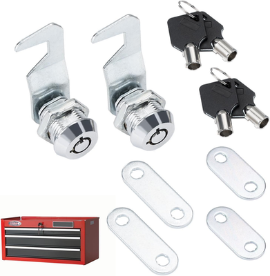 #ad Silver Tool Box Locks with Keys Compatible with Craftsman Tool Box 5 8quot; 17mm T $16.88