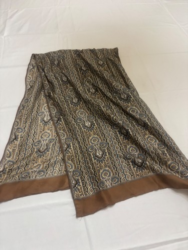 Echo Scarf Paisley Print 14x44 Brown Multicolored Classic Timeless Dainty