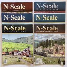 N-Scale Magazine 2024 Complete Year 6-Issues January to December