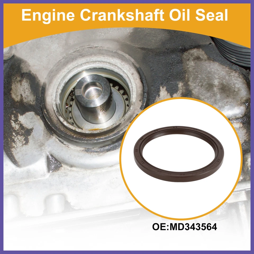 Sello de aceite del cigüeñal trasero del motor para Mitsubishi para DODGE MD343564 sello principal Foto 2 de 4