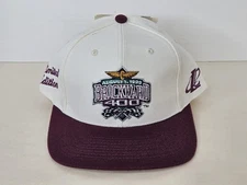 Vintage Brickyard 400 Hat Cap Snap Back Mens Plum NASCAR Logo Athletic w/ Tag