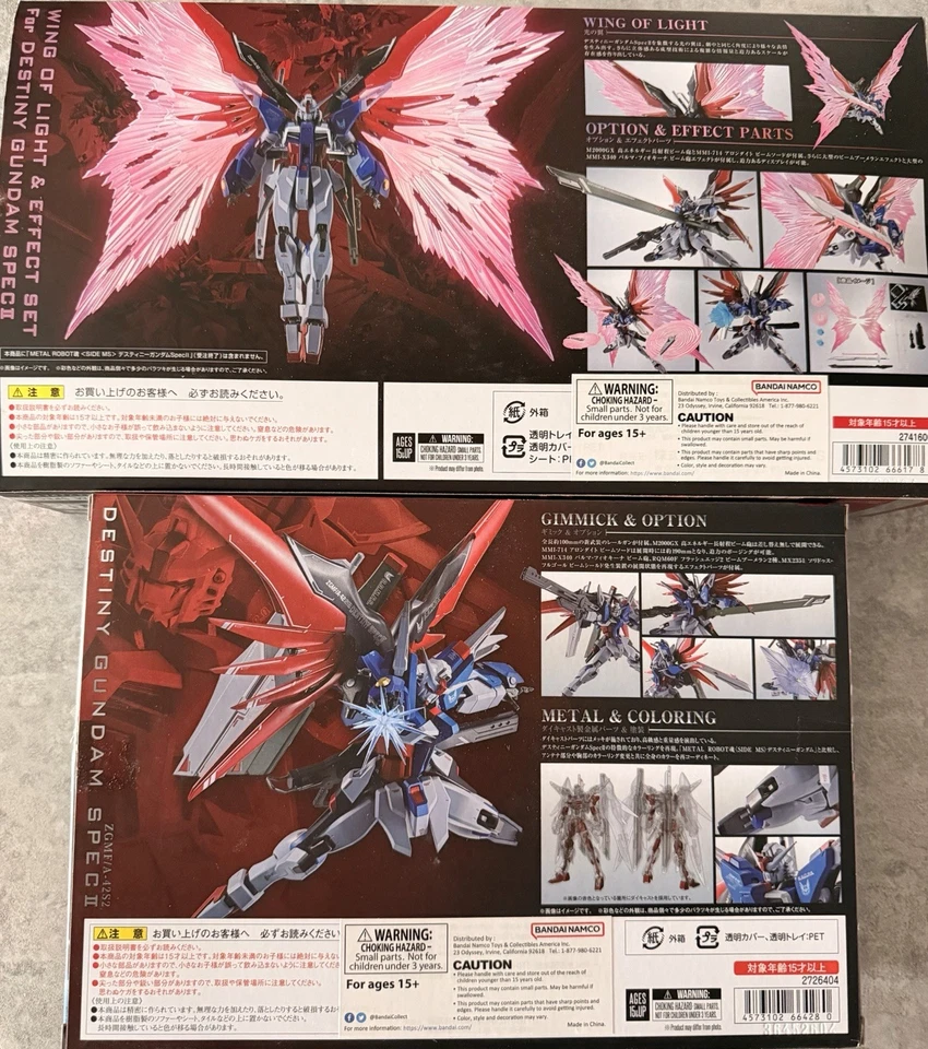 Bandai Metal Robot Spirits Destiny Gundam Spec iI And Wings Of Light Set - Imagem 2 de 4