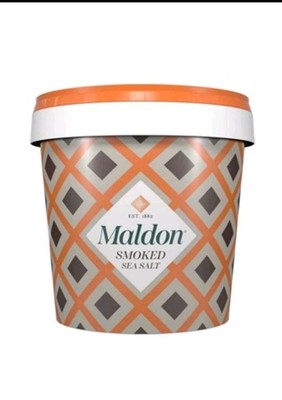 Maldon Salt, Smoked Sea Salt Flakes, 1.1 lb (500 g), Bulk Tub, Kosher,... 
