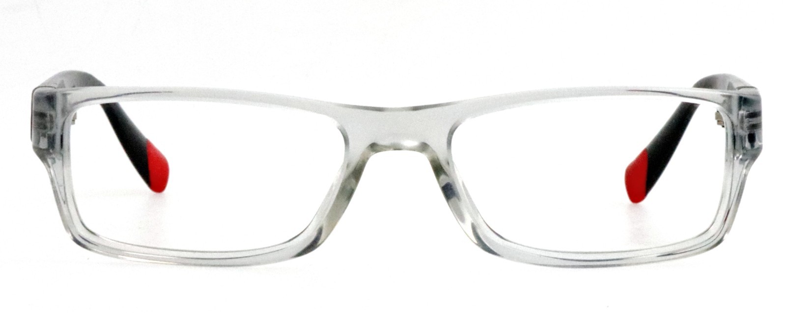 PRADA VPS03C AAA-1O1 52mm Clear Gray Linea Rossa Eyeglasses Frames Only Italy thumbnail 2