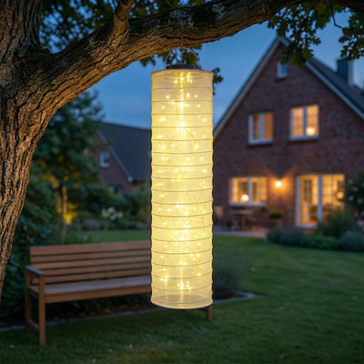 96Cm Lanterne Solari Da Esterno, 1 Pezzi 88 LED Lanterna Solare Da Esterno Imper