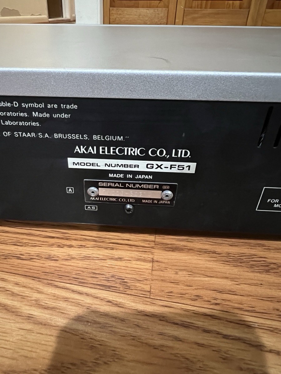 AKAI GX-F51 CASSETTE DECK | eBay