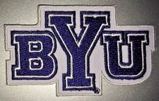 BYU Embroidered Iron / Sew On Patch 3.5" X 2" SHIPPED FROM USA
