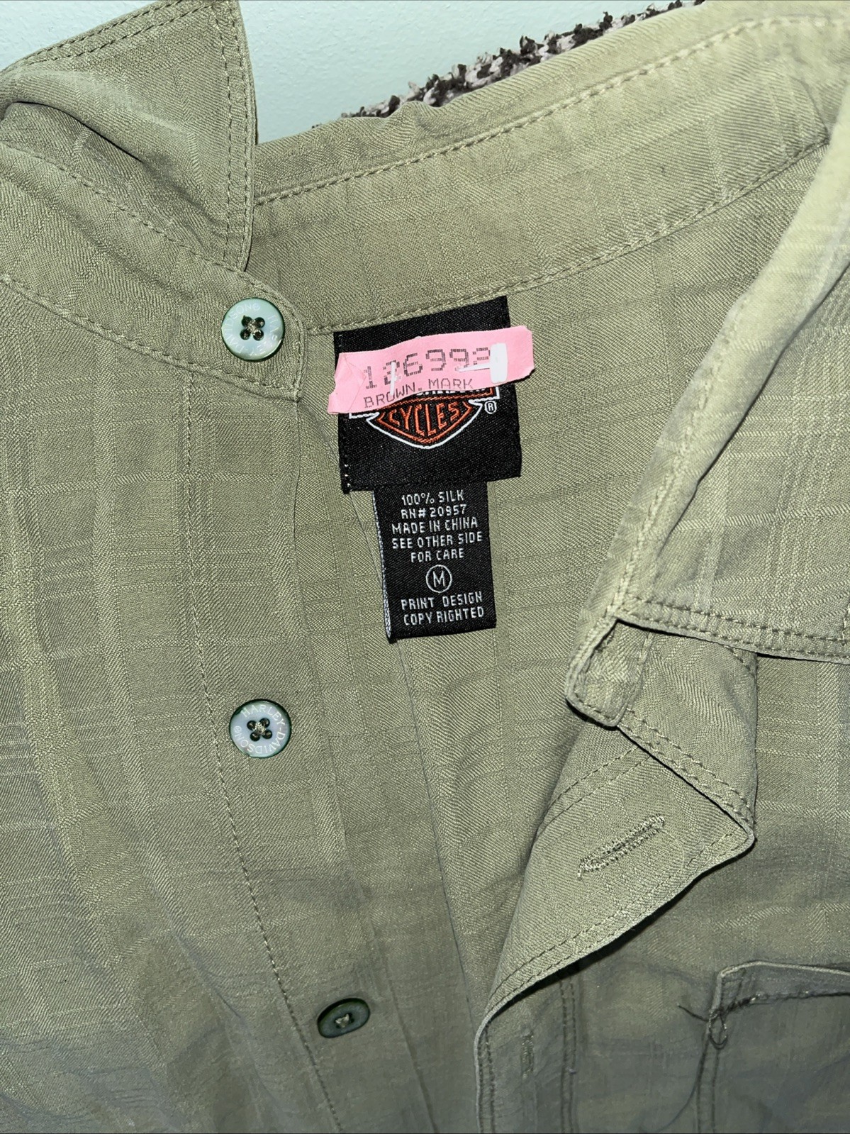 Harley-Davidson Performance Button-Down Short Sle… - image 2