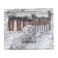 Spectrum Makeup Brush Set Marble White 12 Piece