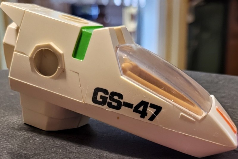 1980s Play-Jour Space Link GS-47 scout vehicle link pod