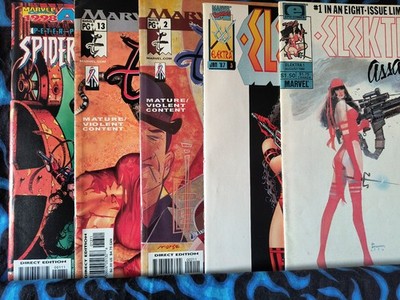 Elektra Marvel Comics Lot Of 5 Issues Excellent Condition  FREE SHIPPING