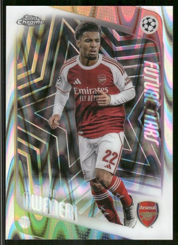2025-26 Topps Chrome UEFA Club Competitions #21 Ethan Nwaneri Raywave Refractor