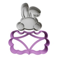 Easter Bunny with Label Cookie Cutter