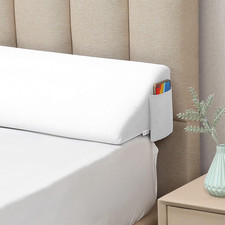 Queen Size Bed Wedge Pillow for Headboard Gap/Mattress Wedge Gap Filler/Bed Gap