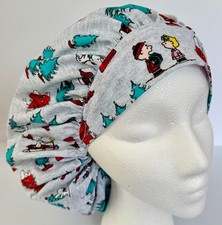 Christmas Snoopy Print Size Large Medical Bouffant Scrub Cap Surgery Hat