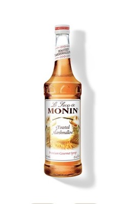 QTY 3 - Monin Toasted Marshmallow Syrup (750mL), H-Toasted Marshmallow EXP 8/28
