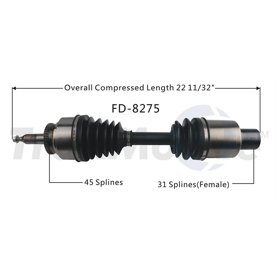 Para Ford F-150 2015 2016 2017 2018 4x4 par delantero 2 piezas eje TrakMotive CV Foto 2 de 4