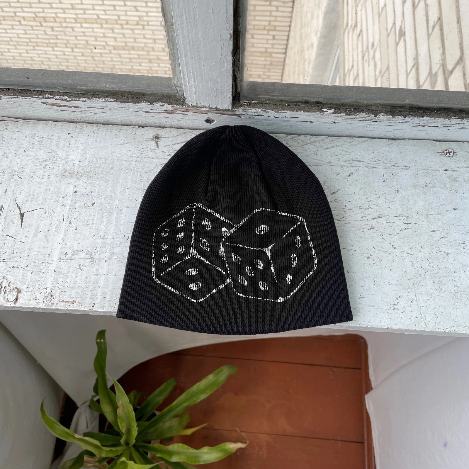 Lucky Dice Beanie Hat Gambling Y2K Retro Streetwear