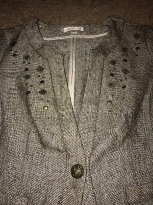 Blazer Femme Coldwater Creek – Taille Petite 10 – Marron, En Laine Doublé