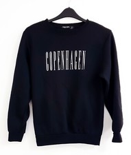 Nasty Gal Collection Copenhagen Black Long Sleeved Jumper SM Casual Christmas