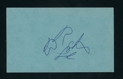 Robert Blake DECEASED Actor: Baretta, Our Gang signed 3x5 Index Card G1234