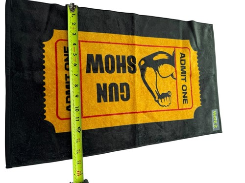 Work It Towels Admit One Gun Show Small Gym Towel, Weightlifting, Crossfit Run - Picture 3 of 5