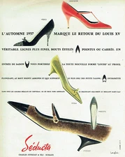 Advertising 0924 1957 shoes pumps Seducta CH. jOURDAN