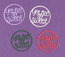 YOU'RE SO SWEET die cuts scrapbook cards scrapbook cards