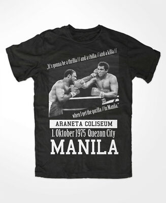 T-Shirt muhammad ali 3 ,king of the ring ,Boxing,KO,Thrilla in Manila, Greatest