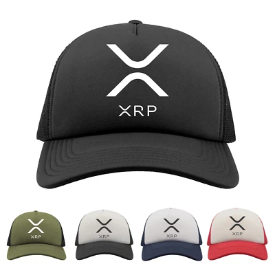 Ripple XRP Trucker Cap Baseball Mütze Army Investor HODL Geschenk Investing Bekleidung