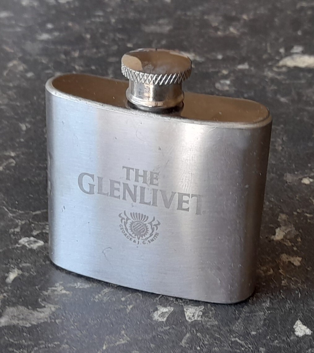 The Glenlivet 2 1/2Oz Stainless Steel Hip Flask eBay