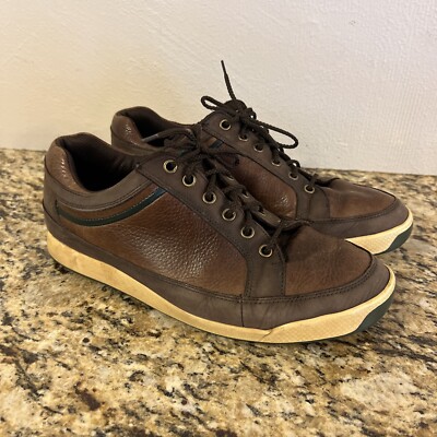 FOOTJOY FJ Contour Men\'s Size 8 M US Brown Leather Spikeless Golf Shoes 54275 s-l400.jpg main image 2