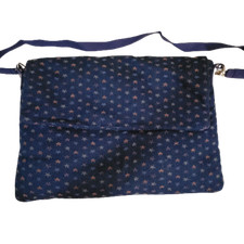 Blue Padded Laptop Bag Case with Stars 11x15 Inches