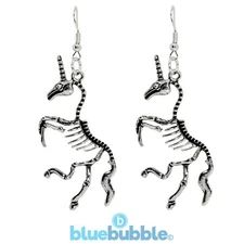 Bluebubble GOTHIC TALE Unicorn Earrings Scary Halloween Horror Dead Fancy Dress