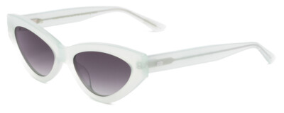 SITO SHADES DIRTY EPIC Cateye Sunglasses White Grey Crystal/Shadow Gradient 55mm
