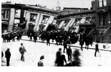 Golden Gate Av And Larkin St, 1906 San Francisco Earthquake Frameable 6.5x4.75