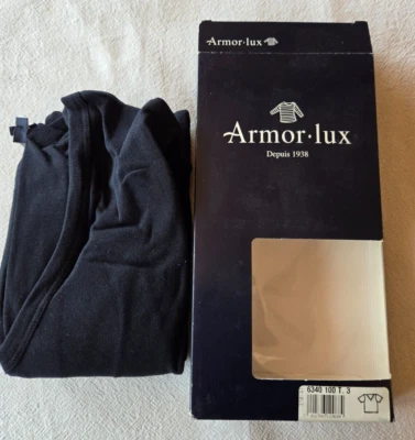 Tee shirt manches courtes noir taille 3 marque Armor-Lux (vt) - Photo 1/3