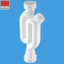 McALPINE 1.25" Basin Pedestal Trap X10 Narrow 32mm Basin Trap Roddable