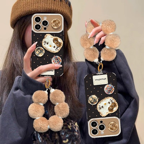 Cute Cat Phone Case for iPhone 16 15 14 13 12 11 8 7 XR XS Pro Max w/Lanyard New - Picture 2 of 9