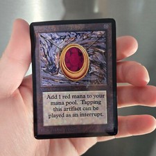 CUSTOM CREDIT CARD COVER MAGIC THE GATHERING MTG, POWER 9, BLACK LOTUS, ALPHA