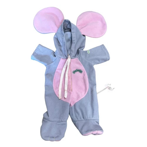 Vintage 1984 Cabbage Patch Kids CPK MOUSE Costume Pajama PJ Outfit Gray