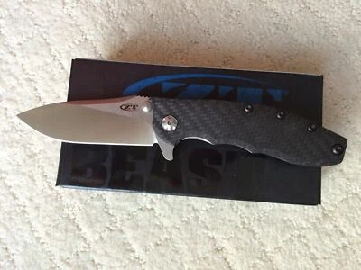 NEW ZT ZERO TOLERANCE 0562CF HINDERER CARBON FIBER HANDLE CPM-20CV STEEL KNIFE