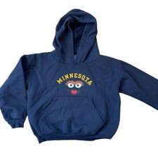 Champion Sesame Street Hoodie Minnesota State Sweatshirt Kids Size small
