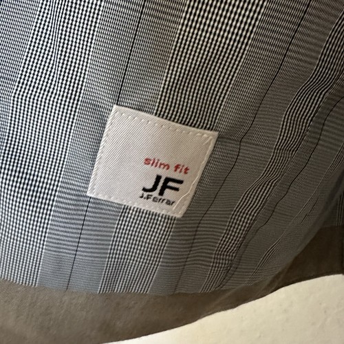 42R J Ferrar Slim Fit 3 Pc Gray Suit Coat Jacket Vest pants 42L 38x32 Dbl Vented - Picture 7 of 10