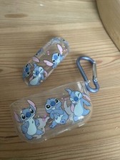 Kinder Air Pod 2 Stitch Disney Kopfhörer Hülle Cover Clip On nicht benutzt