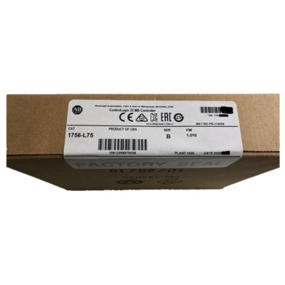 Sealed 1756-L75 /B ControlLogix Logix5575 Processor 32 MB Controller US Free Tax
