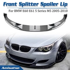 CB Look Front Spoiler Lip Splitter Kit For BMW E60 E61 5 Series M5 2005-2010