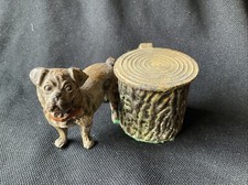Antique Pug Ink Well  Extremely Rare