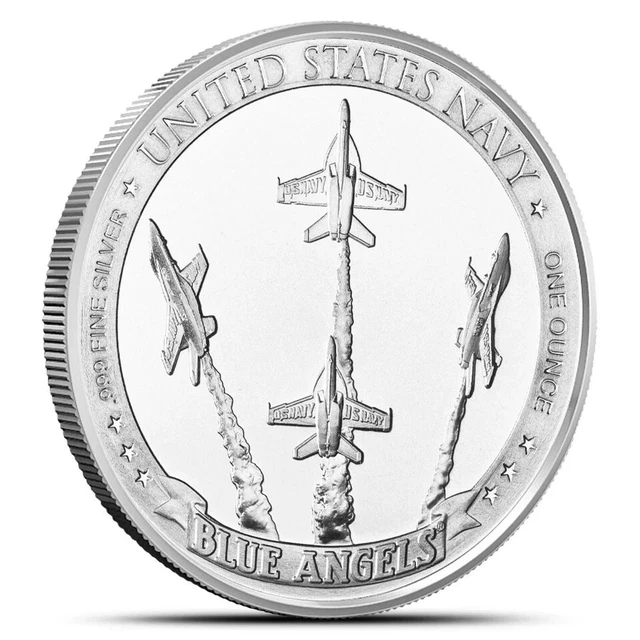 Ebay Live 25.19  - 1 oz Silver United States Navy Blue Angels  Round